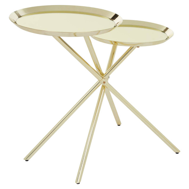 premier housewares Oria Warm Metallic Side Table