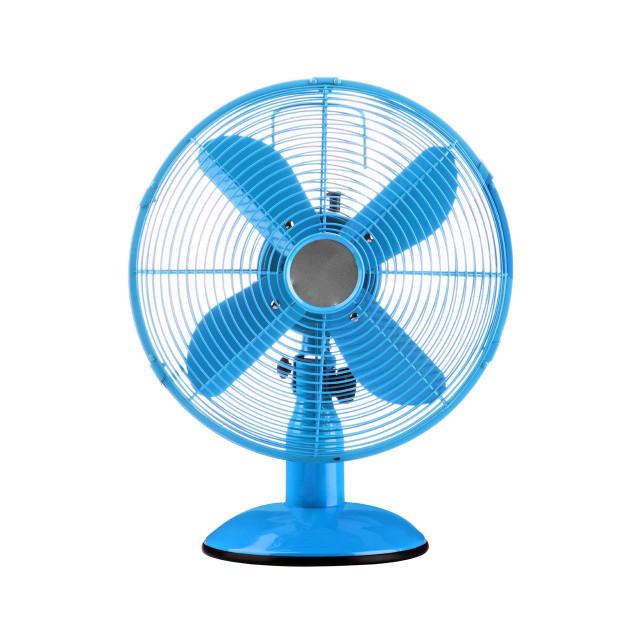 Premier Housewares Oscillating Blue Desk Fan