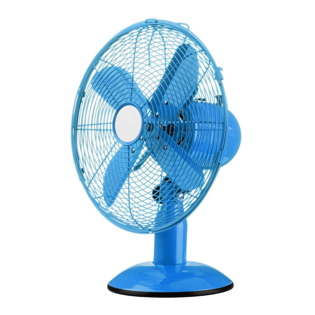 premier housewares Oscillating Blue Desk Fan