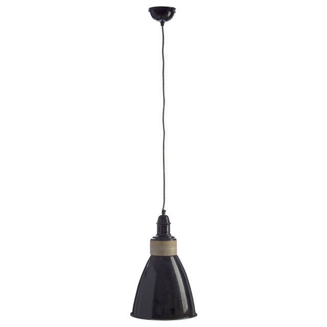 Premier Housewares Oslo Black Pendant Light