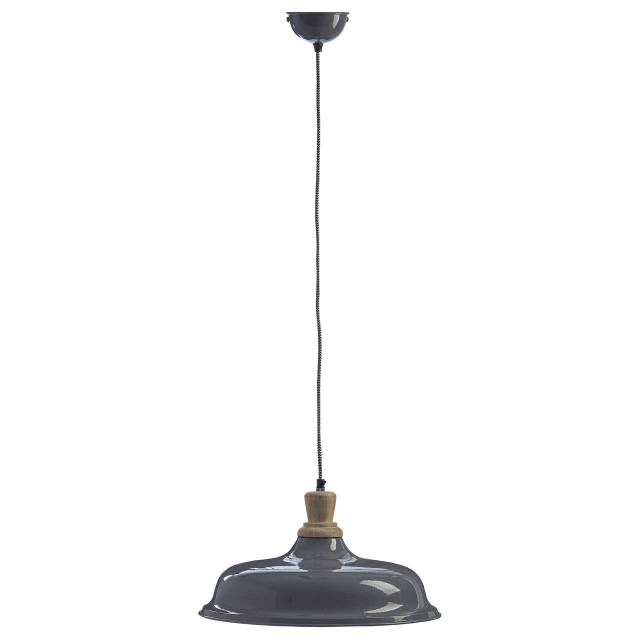 premier housewares Oslo Grey Small Pendant Light