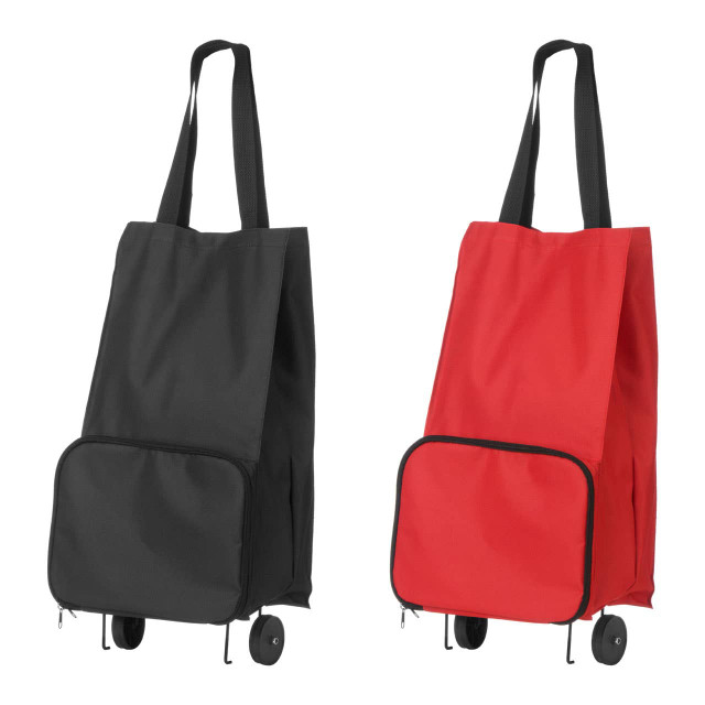 Premier Housewares Oxford Black Fabric Trolley Bag