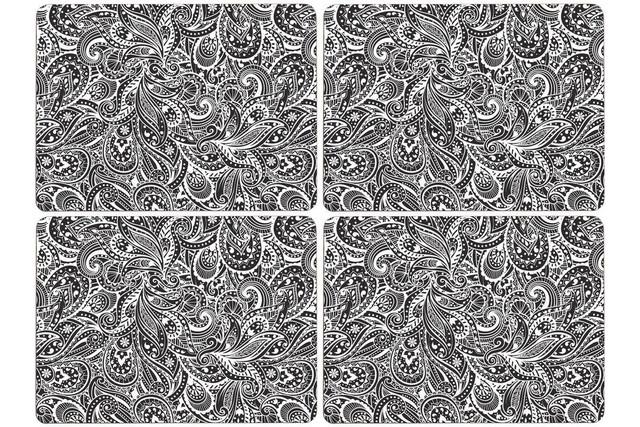 Premier Housewares Paisley Set Of 4 Cork Placemats