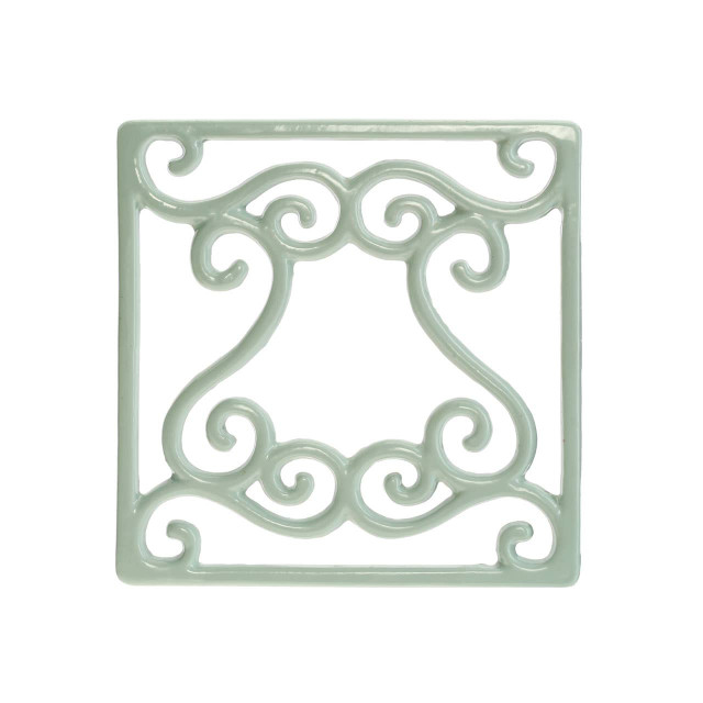 Premier Housewares Pale Blue Cast Iron Trivet
