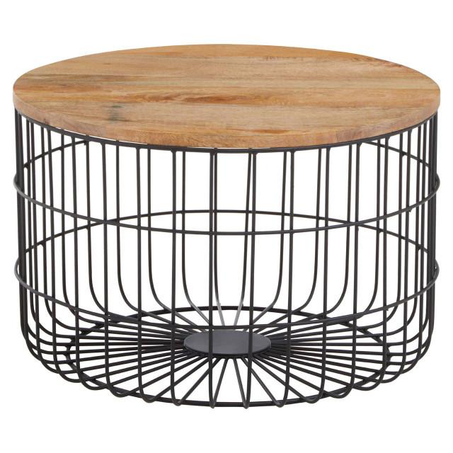 Premier Housewares Pali Wooden Top Side Table