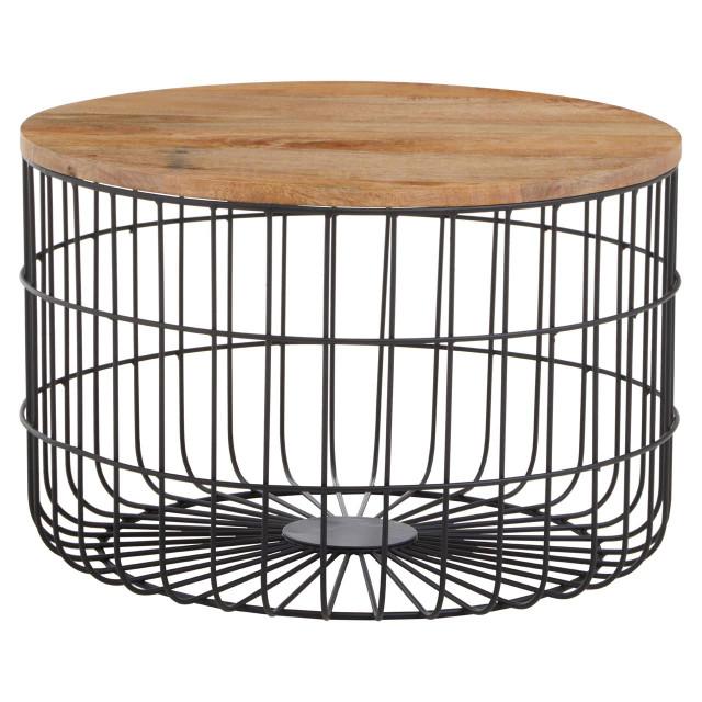 premier housewares Pali Wooden Top Side Table