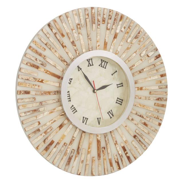 Premier Housewares Palu Natural Shell Wall Clock