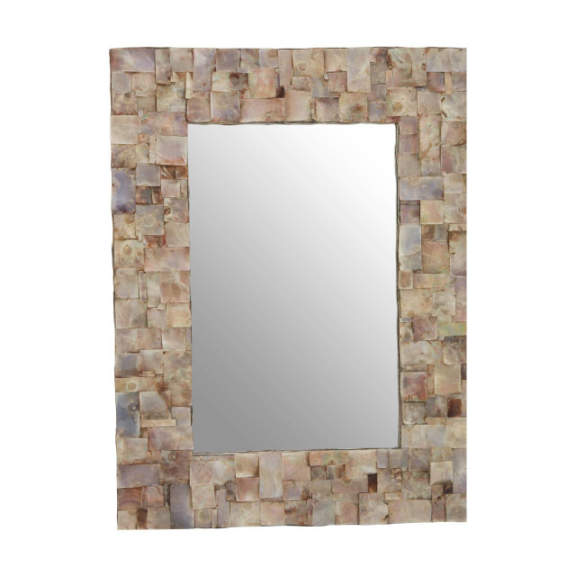 Premier Housewares Palu Natural Shell Wall Mirror