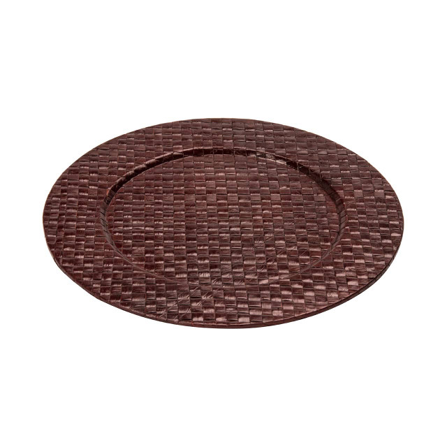 Premier Housewares Pandanus Brown Charger Plate
