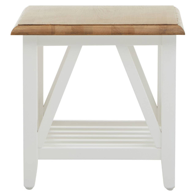 premier housewares Parkside Natural Oak Side Table