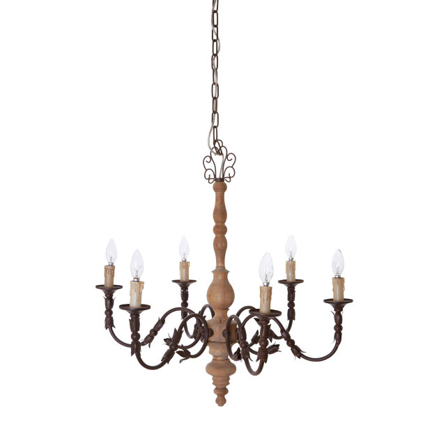 Premier Housewares Paulette 6 Arm Chandelier