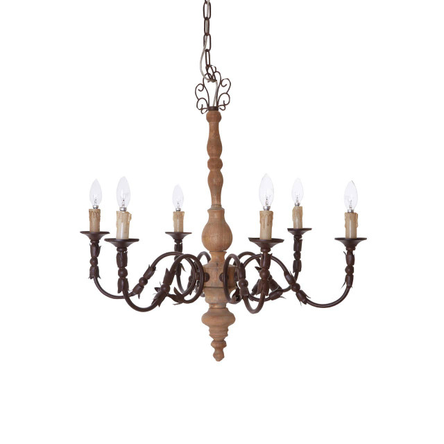 premier housewares Paulette 6 Arm Chandelier