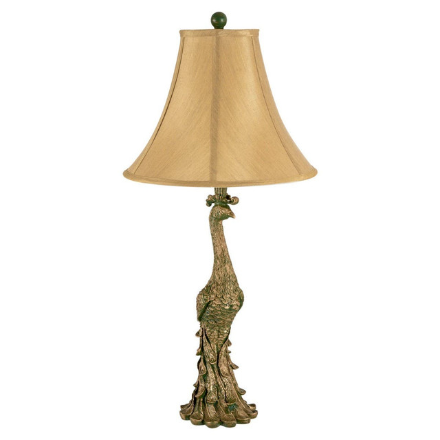 Premier Housewares Peacock Table Lamp