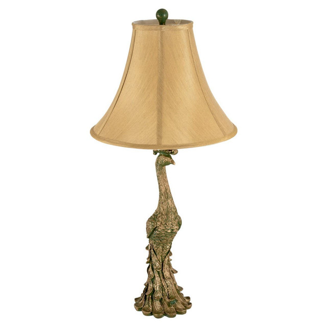 Premier Housewares Peacock Table Lamp