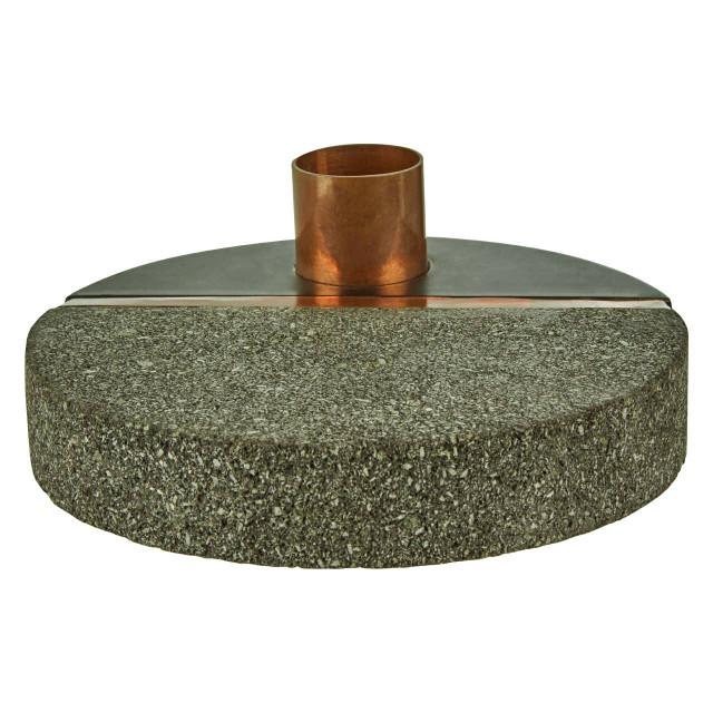 Premier Housewares Pedra Lava Stone Candle Holder