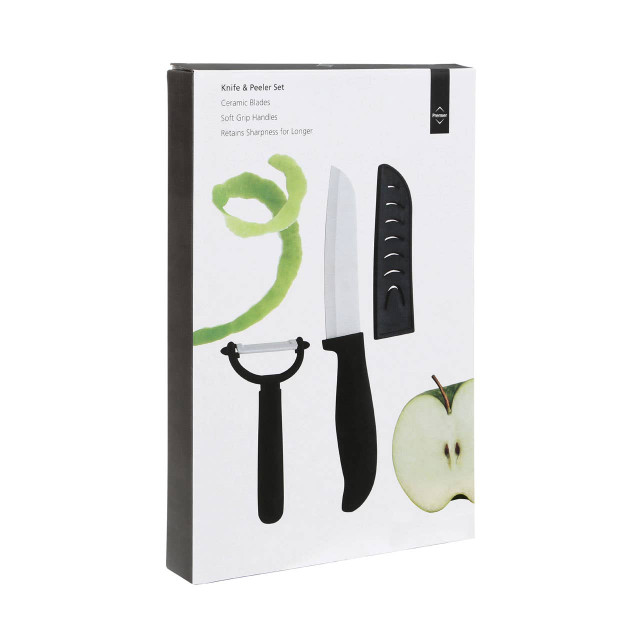 Premier Housewares Pegaso Ceramic Knife & Peeler Set