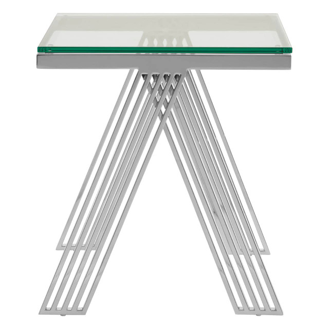 premier housewares Piermount Clear Glass End Table