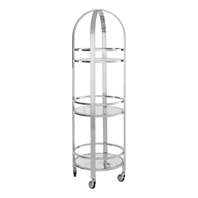 premier housewares Piermount Silver Finish Cart