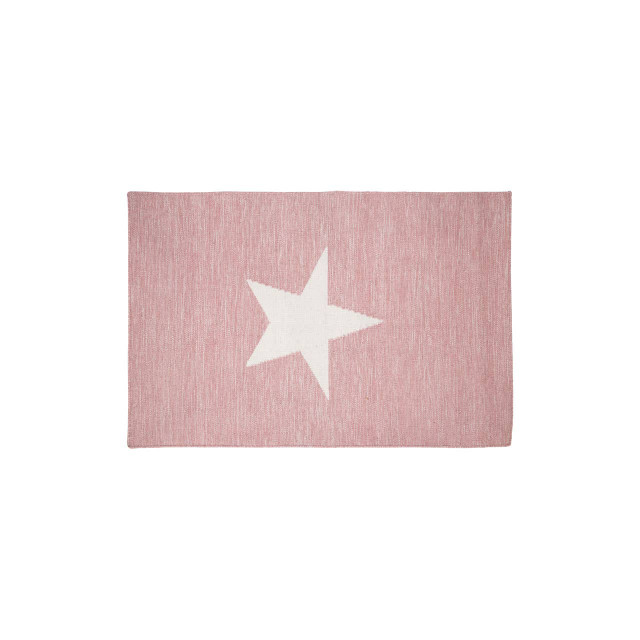 premier housewares Pink and White Star Rug
