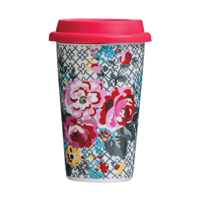 premier housewares Pippa Floral Travel Mug