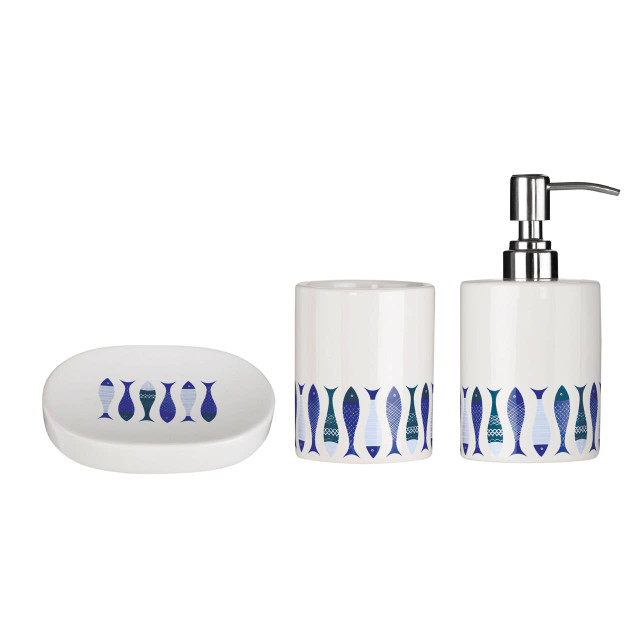 Premier Housewares Pisces 3 Piece Bathroom Set