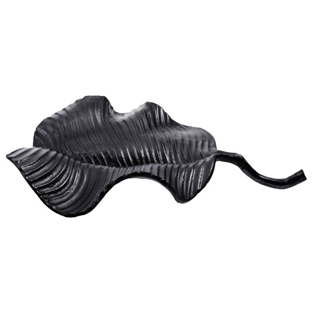 premier housewares Prato Black Finish Leaf Dish
