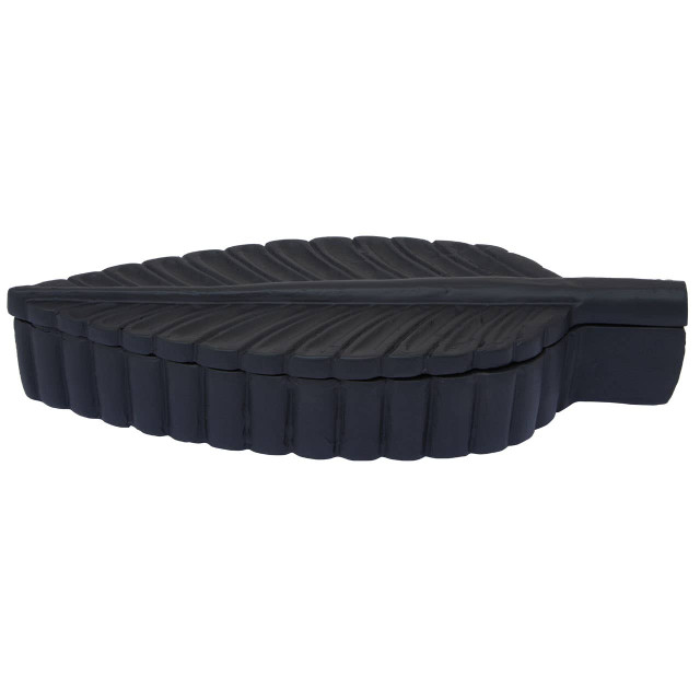 premier housewares Prato Black Finish Plume Box