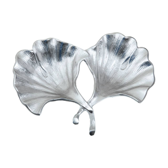 Premier Housewares Prato Ginkgo Silver Finish Dish