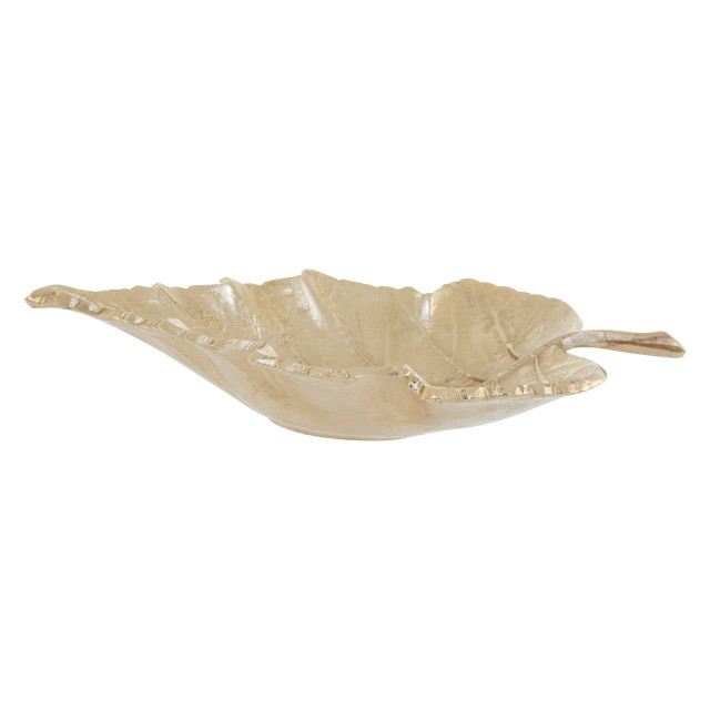 Premier Housewares Prato Gold Finish Leaf Dish
