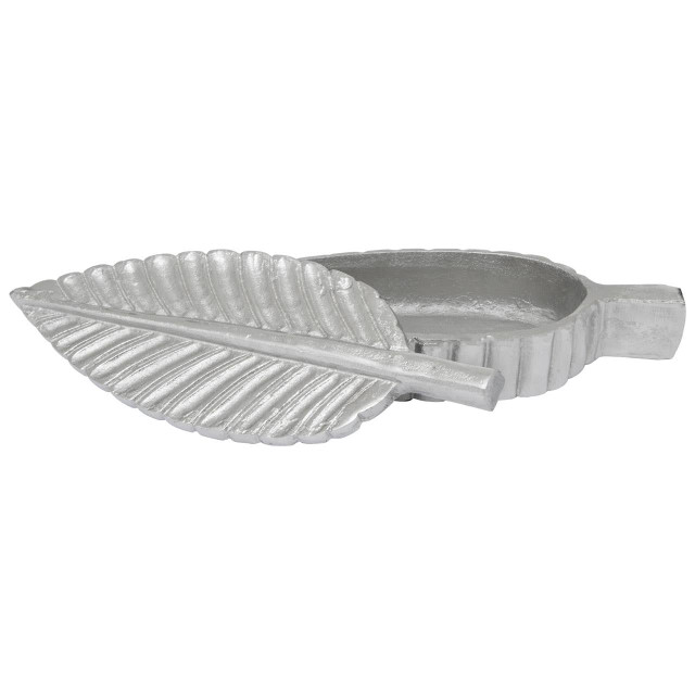 Premier Housewares Prato Silver Finish Plume Box