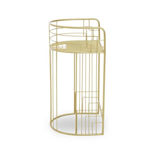 Premier Housewares Rabia Gold Finish Bar Chair