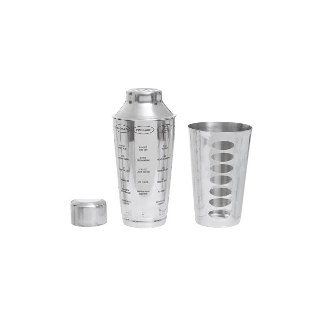 Premier Housewares Recipe Silver Cocktail Shaker