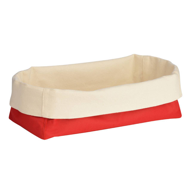 premier housewares Red And Cream Oval Bread Basket
