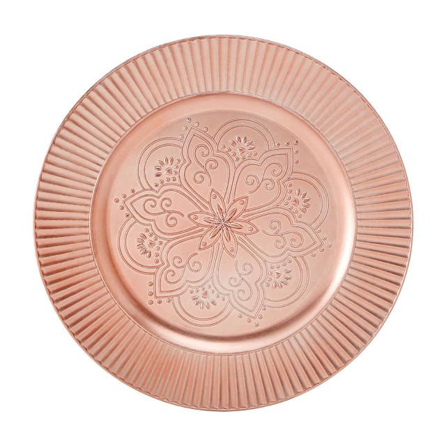 premier housewares Redbud Rose Gold Charger Plate
