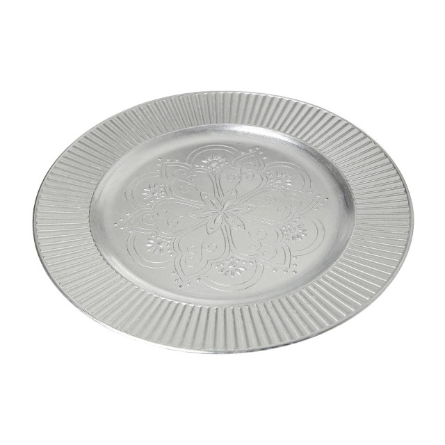 Premier Housewares Redbud Silver Charger Plate