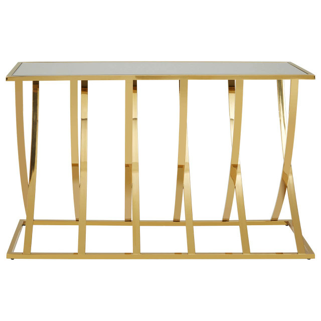 Premier Housewares Reena Gold Console Table