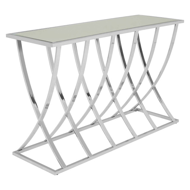 Premier Housewares Reena Silver Console Table