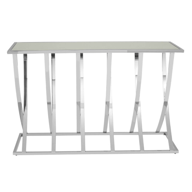 premier housewares Reena Silver Console Table