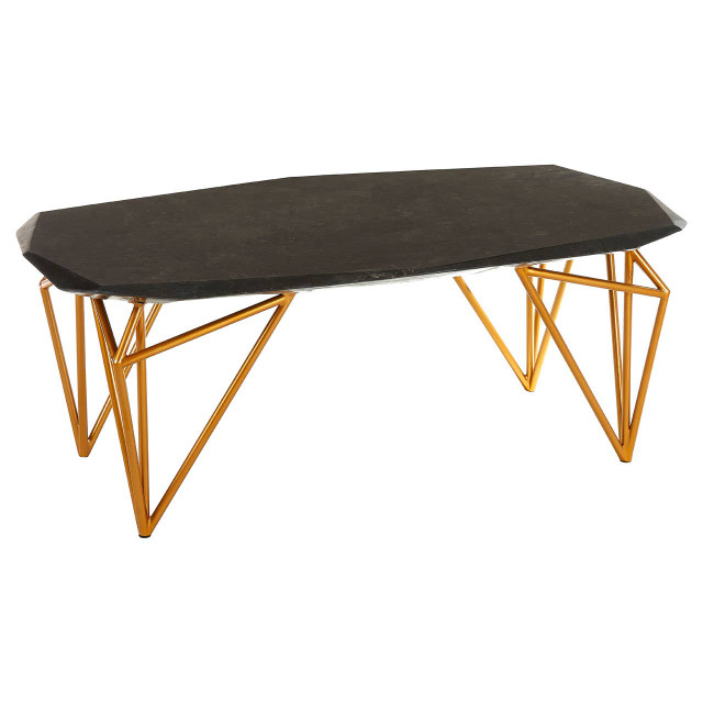 Premier Housewares Relic Black Marble Coffee Table