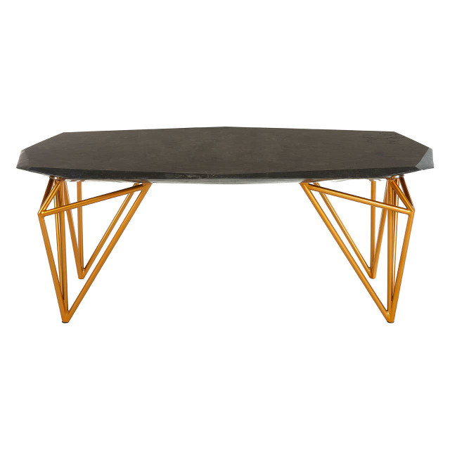 premier housewares Relic Black Marble Coffee Table