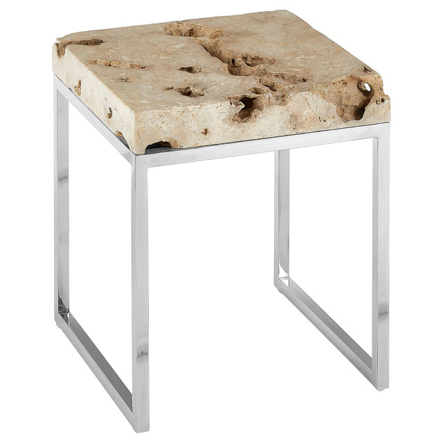Premier Housewares Relic Cheese Stone Side Table