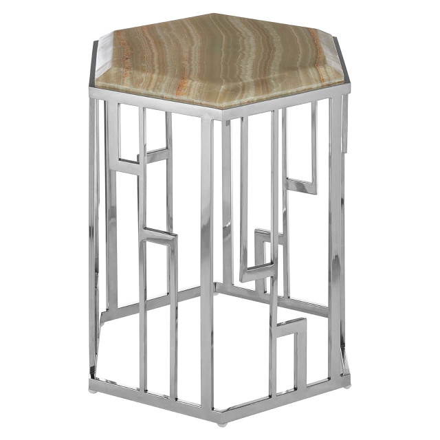 Premier Housewares Relic Hexagonal Side Table