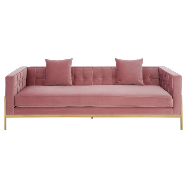 Premier Housewares Rena 3 Seat Pink Sofa