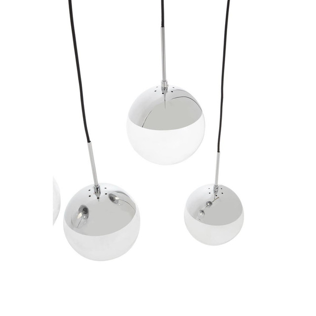 Premier Housewares Revive Chrome 5 Pendant Light