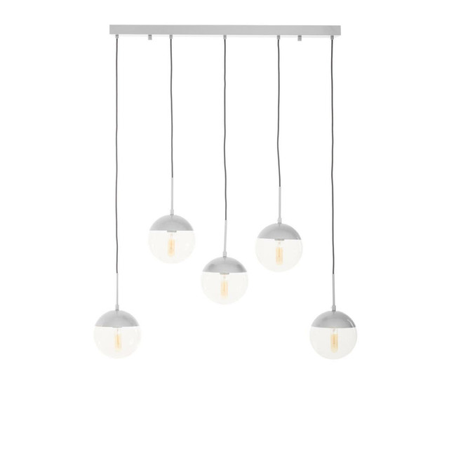 premier housewares Revive Chrome 5 Pendant Light