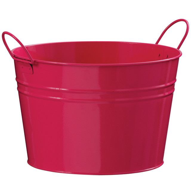 premier housewares Rhombus Pink Metal Bucket