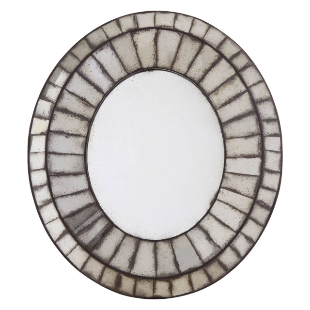 Premier Housewares Riza Oval 3D Mozaic Wall Mirror
