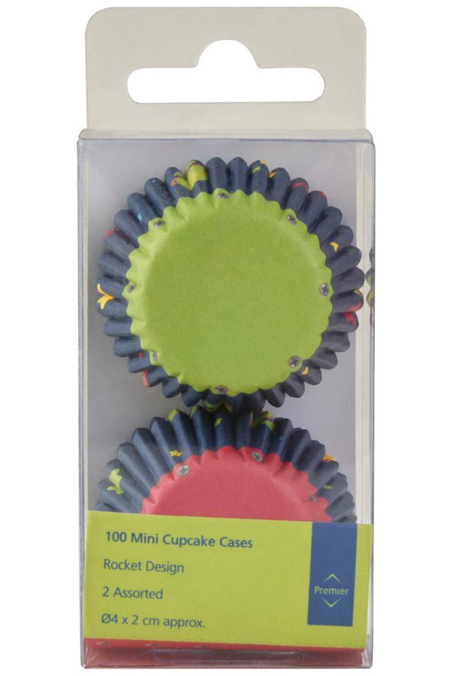 Premier Housewares Rocket 100Pc Mini Cupcake Cases