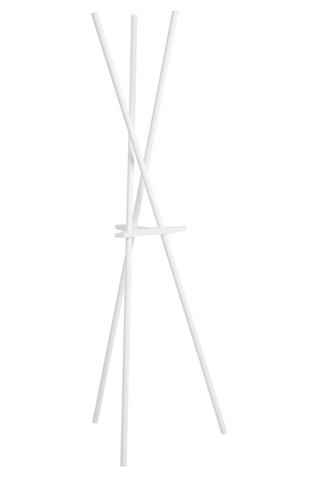 Premier Housewares Rostok Matt White Coat Stand