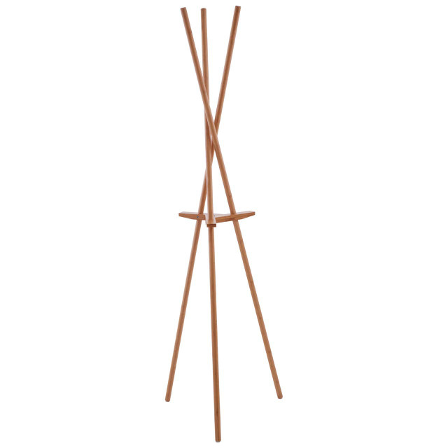 Premier Housewares Rostok Natural Wood Coat Stand
